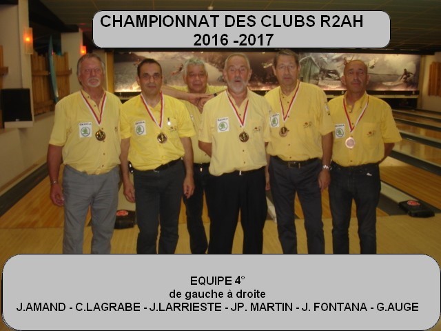 CHAMPIONNAT DES CLUB 2016 -  2017